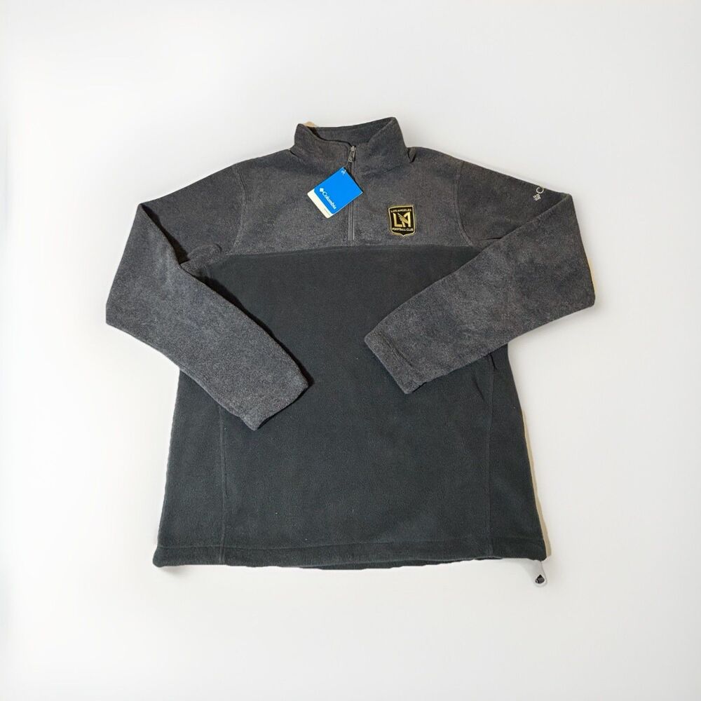 NWT Columbia LAFC Los Angeles FC Fleece Quarter Zip Pullover Men’s XL Gray